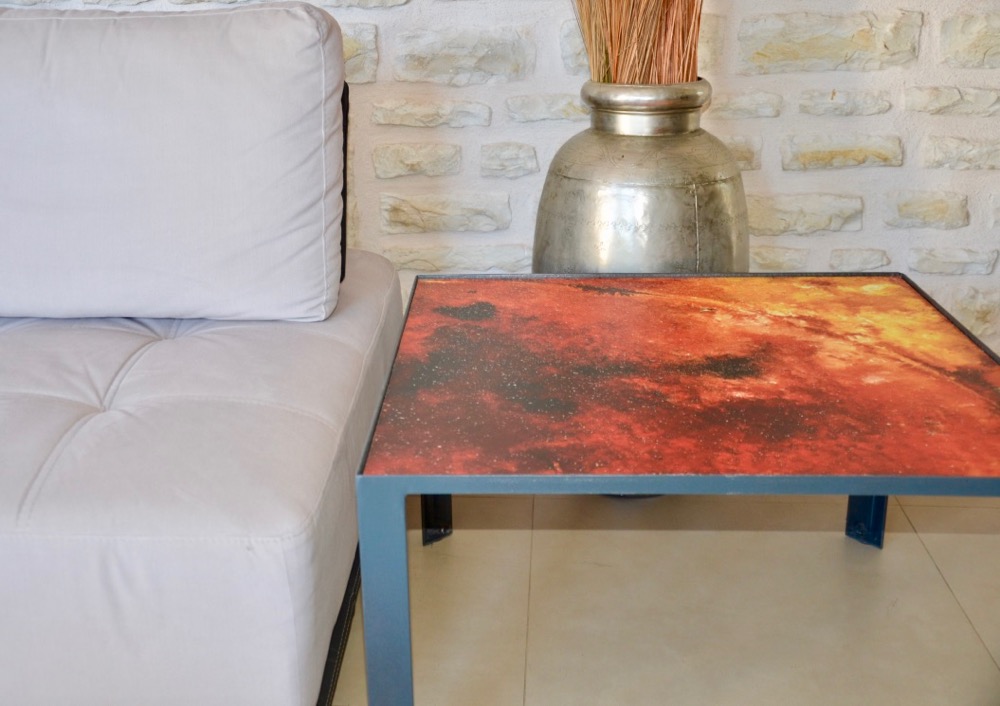 Table Sol enflammé Table Sol enflammé